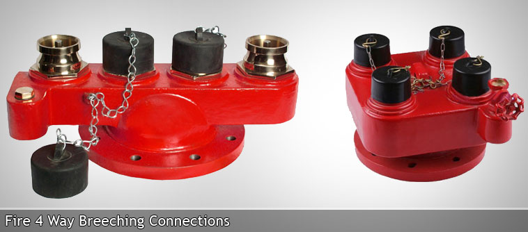 Fire 4 Way Breeching Connections